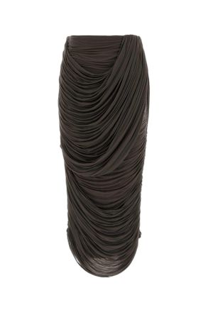 Magda Butrym Brown Stretch Cupo Skirt