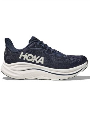 Hoka One One Mens Clifton 10 Running Shoe In Navy/white