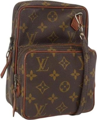 Louis Vuitton Pre-owned Cross Body Bags, female, Brown, Size: ONE SIZE Pre-owned Canvas Cross Body Bag