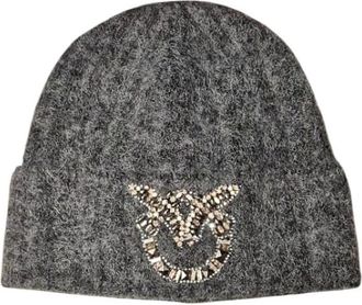 Pinko Beanies - Dames - Hoeden - Grijs - ONE Size - Accessoires