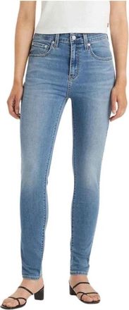 Levi's High Rise Skinny Jeans - Dames - Skinny Jeans - Blauw - W27 L30 - Denim - Jeans