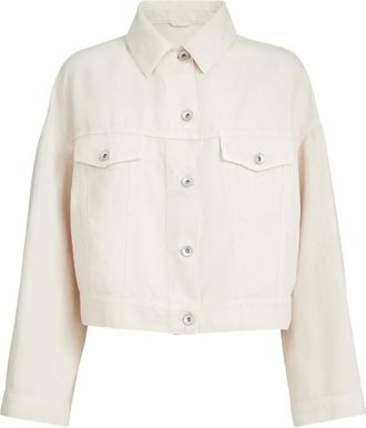 Brunello Cucinelli Giacca con decorazione - Bianco