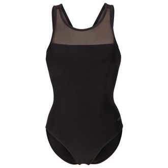 Arena Mesh Swimsuit Cross Back Badeanzug f&uuml;r Damen | schwarz