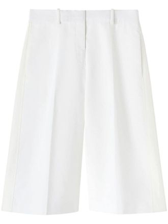 Jil Sander cotton tailored Bermuda shorts - women - Cotton - 34 - White