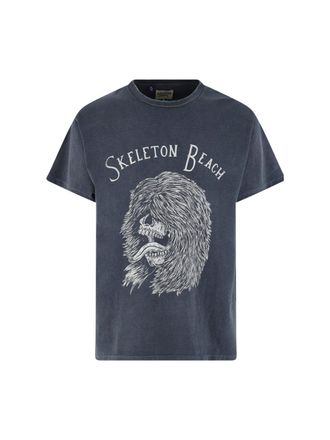 Gallery Dept. Black Skeleton Beach Graphic T-Shirt