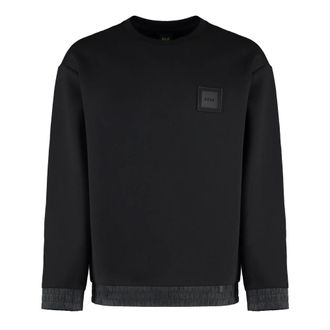 HUGO BOSS Hombre, Sudaderas, Negro, Talla: S