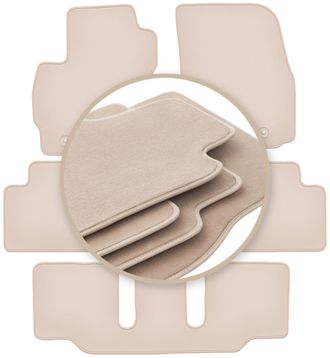 OEM Alfombrillas Premium Beige Para: Mazda Premacy Ii 7 Plazas 2005-2010