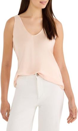 Nic+Zoe Day Gloss Scoop Neck Tank in Orange Sherbert at Nordstrom, Size Xx-Large