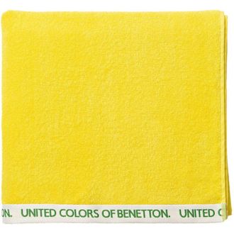 Benetton Toalla De Playa 90x160cm 380gsm 100% Algod&oacute;n Velour Amarillo Rainbow - Amarillo