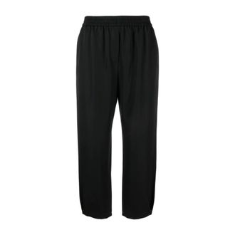 Giorgio Armani Soft-volume Trousers - female - Giorgio Armani - Straight Trousers - Blue - 2XS - Trousers