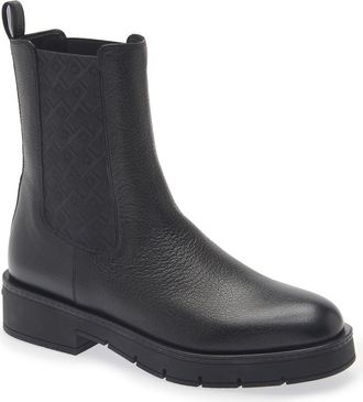 Ferragamo Mohave Chelsea Boot in Black Nero at Nordstrom, Size 8.5