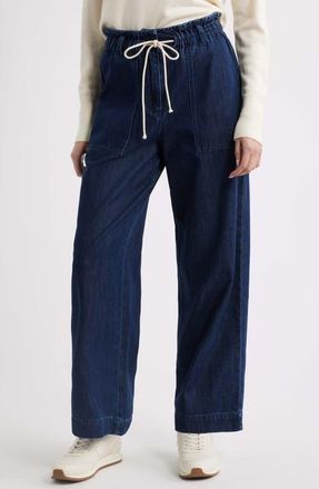 Rails Ryan Wide Leg Drawstring Jeans in Rinse Indigo at Nordstrom, Size Xx-Small