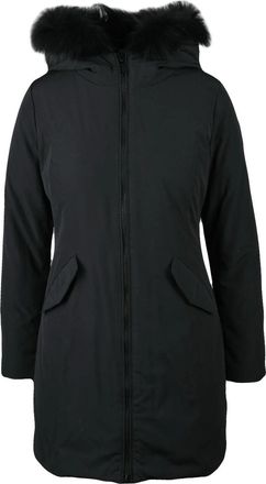 Bomboogie Black Fitted Polyester-Blend Parka