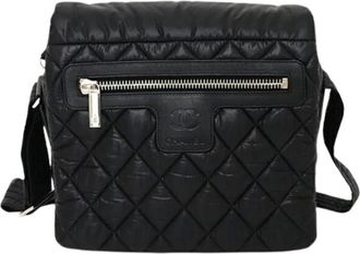 Chanel Pre-owned Cross Body Bags, female, Black, Size: ONE SIZE Pre-owned Coco Cocoon Messenger Bag