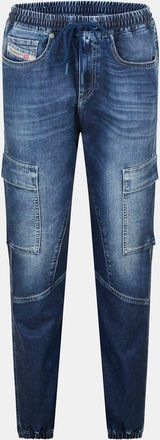 Diesel Womens Carpenter Tapered Fit Jeans in Blue Denim - Size 25 (Waist)
