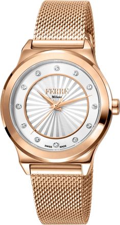 Gianfranco Ferre Womens White dial Watch