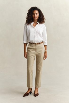 GANT Women Slim Fit Slacks (38) OAT BEIGE