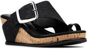 Donald J Pliner Joyus Wedge Sandal in Black at Nordstrom Rack, Size 9.5