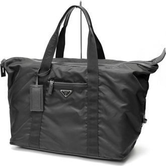 Prada Black Leather Boston Bag (Pre-Owned)