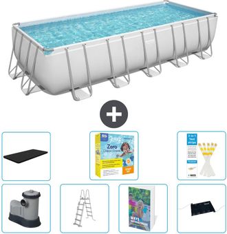 Bestway Piscina Bestway Power Steel Rectangular - 640x274x132 Cm - 8-piezas S582