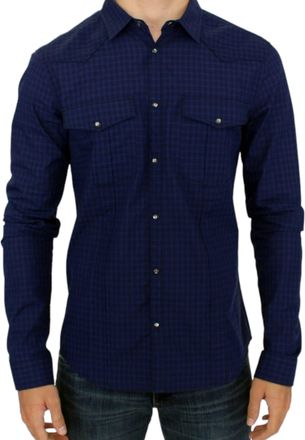 Costume National checke cotton Mens shirt