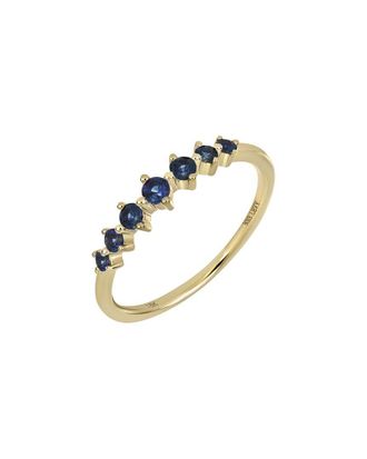 Bony Levy El Mar 18K 0.39 Ct. Tw. 7 Sapphire Stackable Ring