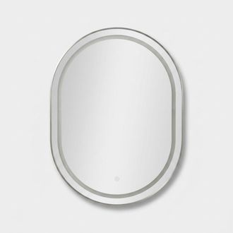 Mauro Ferretti Espejo De Pared Led Ovalado 60x80 Cm Simple Ovale