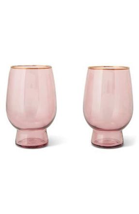 Brooklyn Steel 2-Pack Stemless Wine Glass Set in Pink at Nordstrom Rack