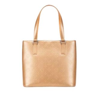 Louis Vuitton Pre-owned Tote Bags, female, Beige, Size: ONE SIZE Pre-owned Monogram Mat Stockton