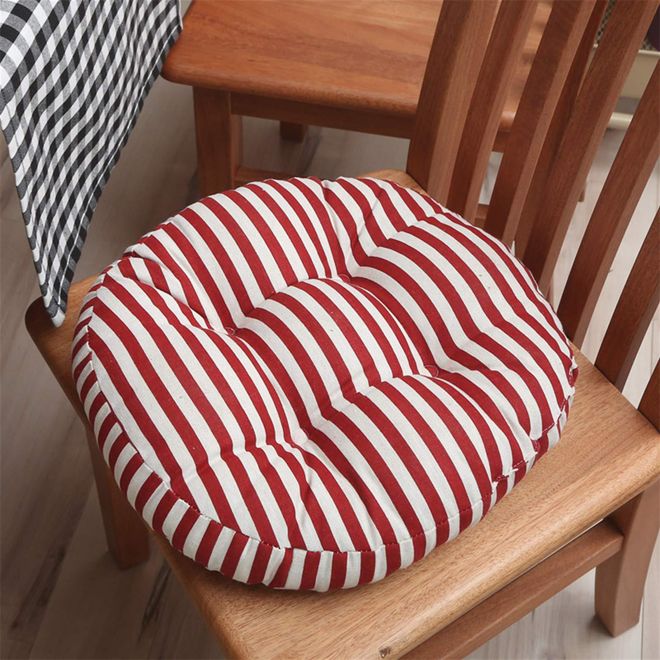 Handbestickter Kissenbezug Mit Roten Punkten – Wolle & Baumwolle, 45,7x45,7 Cm, Für Bauernhaus- & Moderne Deko