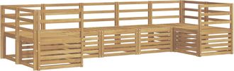 vidaXL Conjunto De Sof&aacute;s De Exterior 7 Uds. Blanco Vidaxl