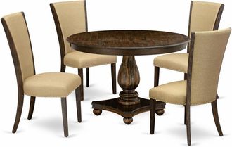 East West Furniture 5-Piece Modern Dining Set
