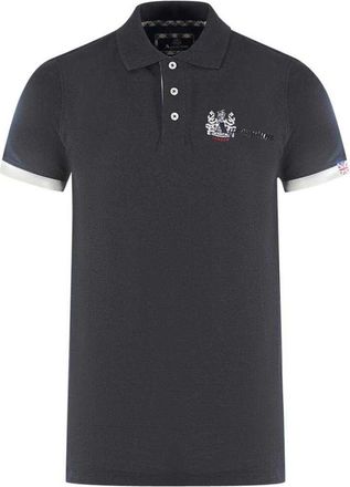 Aquascutum Volwassen unisex London Aldis Poloshirt (Zwart)