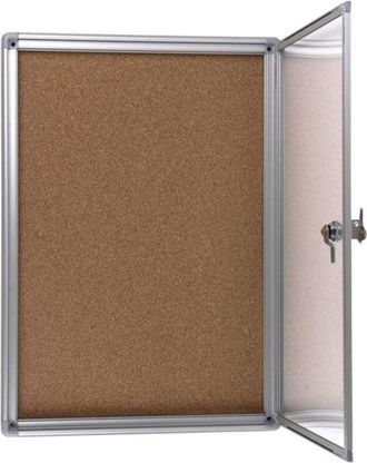 cofan Cofan - Vitrina Corcho Cierre(350x500mm), Vitrina De Corcho Con Cierre De Llave Con Medidas De 300x500 Y 500x700mm