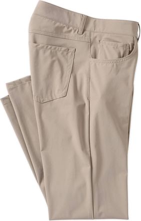 Ballin Mens Techno Ultimate Performance 5-Pocket Pant - Crescent Modern Fit In Stone