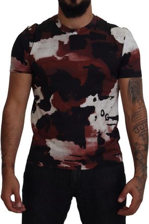 Dolce & Gabbana Multicolor Tie Dye Cotton Crew Neck Mens T-shirt