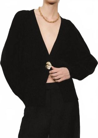 Urban Revivo V Neck Knitted Cardigan In Black