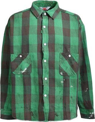 Saint Mxxxxxx Camicia a quadri - Verde