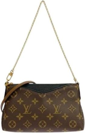 Louis Vuitton Pre-owned Mini Bags, female, Brown, Size: ONE SIZE Pre-owned Pallas Clutch