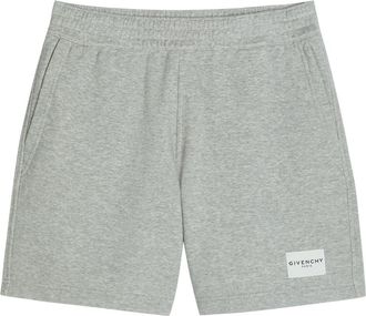 Givenchy Logo Cotton Shorts - Light Grey - XL