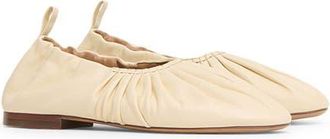 Mansur Gavriel Ruched Ballerina Flat in Jasmine at Nordstrom, Size 10Us