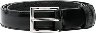 Hogan Verstelbare Dubbele Riem - Heren - Riemen - Zwart - ONE Size - Leer - Accessoires