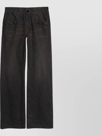 Gucci denim low-rise flared jeans