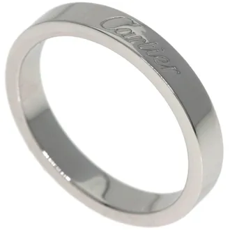 Cartier Platinum Platinum 950 Band Ring (Pre-Owned)