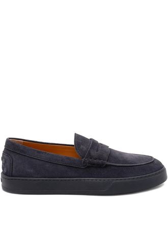 Tod's penny leather loafers - Blue