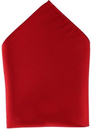 Ascentix Etched Herringbone Twist Pocket Square in Red at Nordstrom