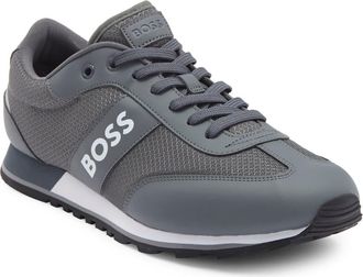 BOSS Parkour Runner Sneaker in Grey/White at Nordstrom Rack, Size 13Us / 12Uk