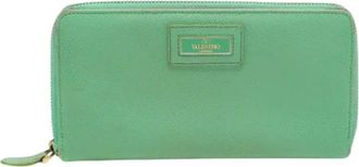 Valentino Pre-owned Wallets, female, Green, Size: ONE SIZE Pre-owned Compact Wallet