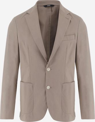 HUGO BOSS stretchkatoenen jack