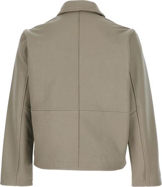 Sunflower Mens Jacket Crop Leather Beige Coat